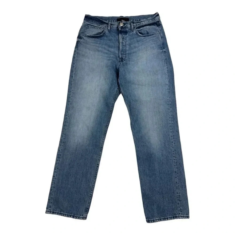 3x1 Straight Leg Button Fly Jeans
